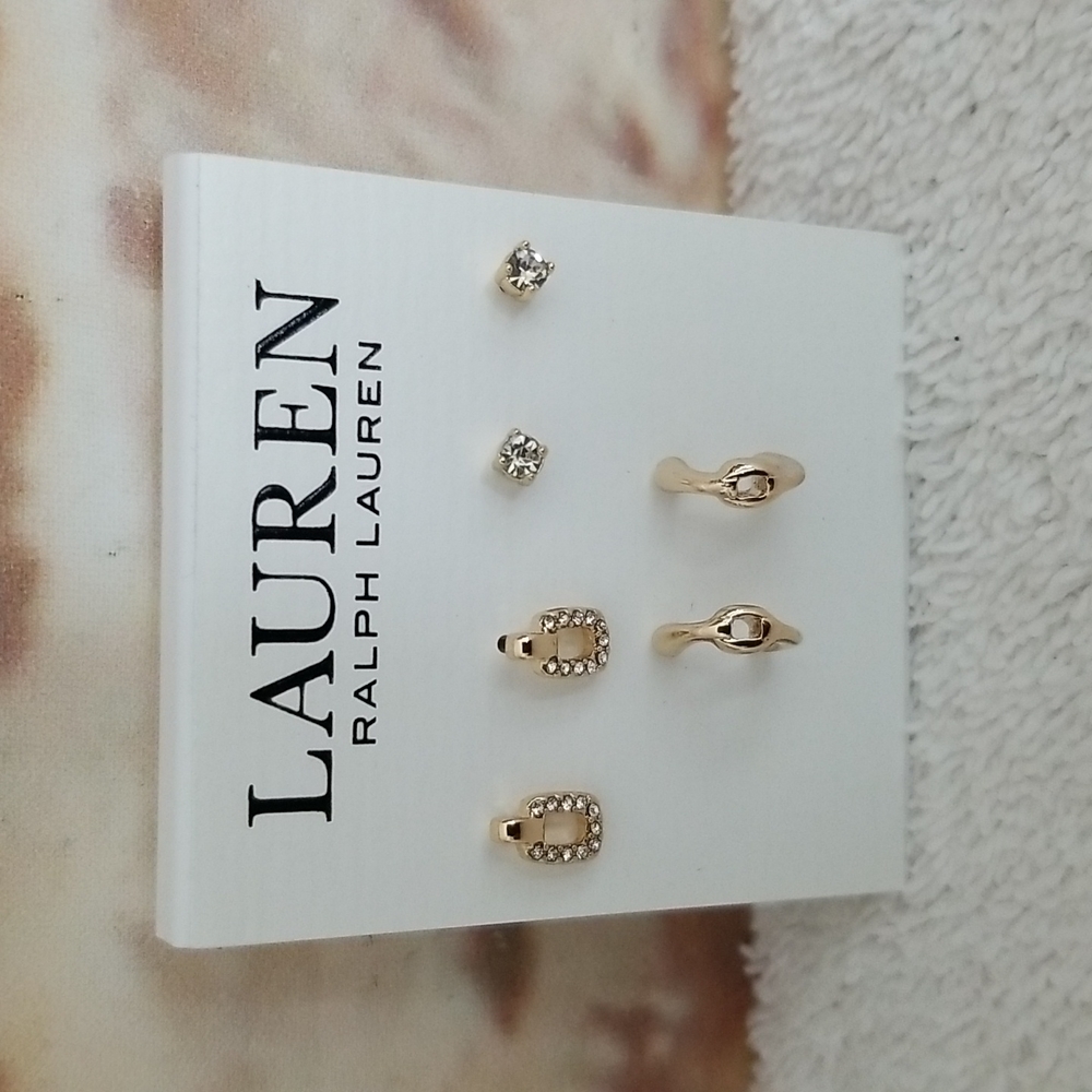 New Ralph Lauren Stud Earring Set (3)